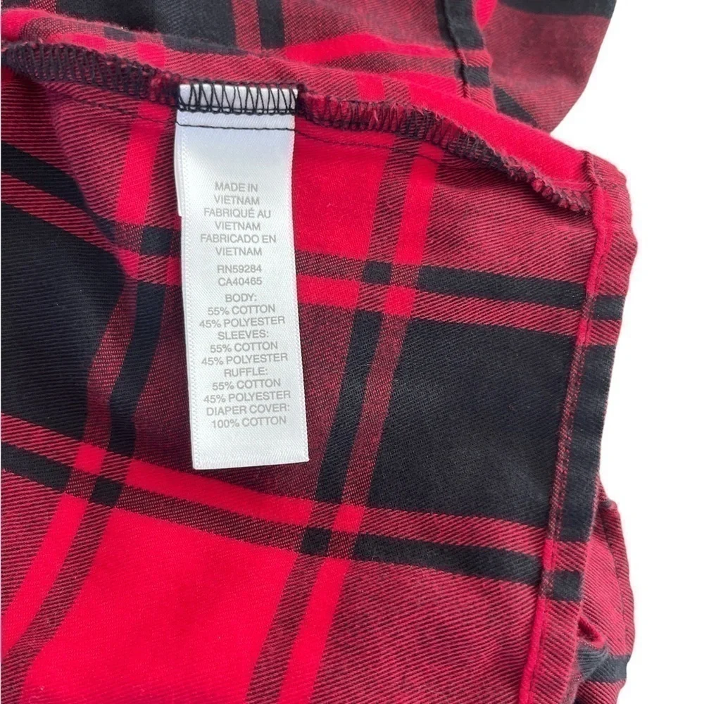 Flannel Children's Place dress, size 6-9 months.